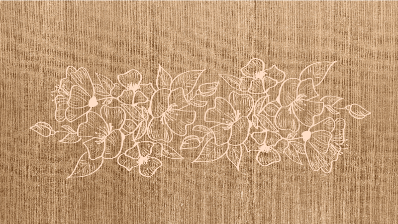 Tapis vinyle entrée élégance ornée de fleurs - TenStickers