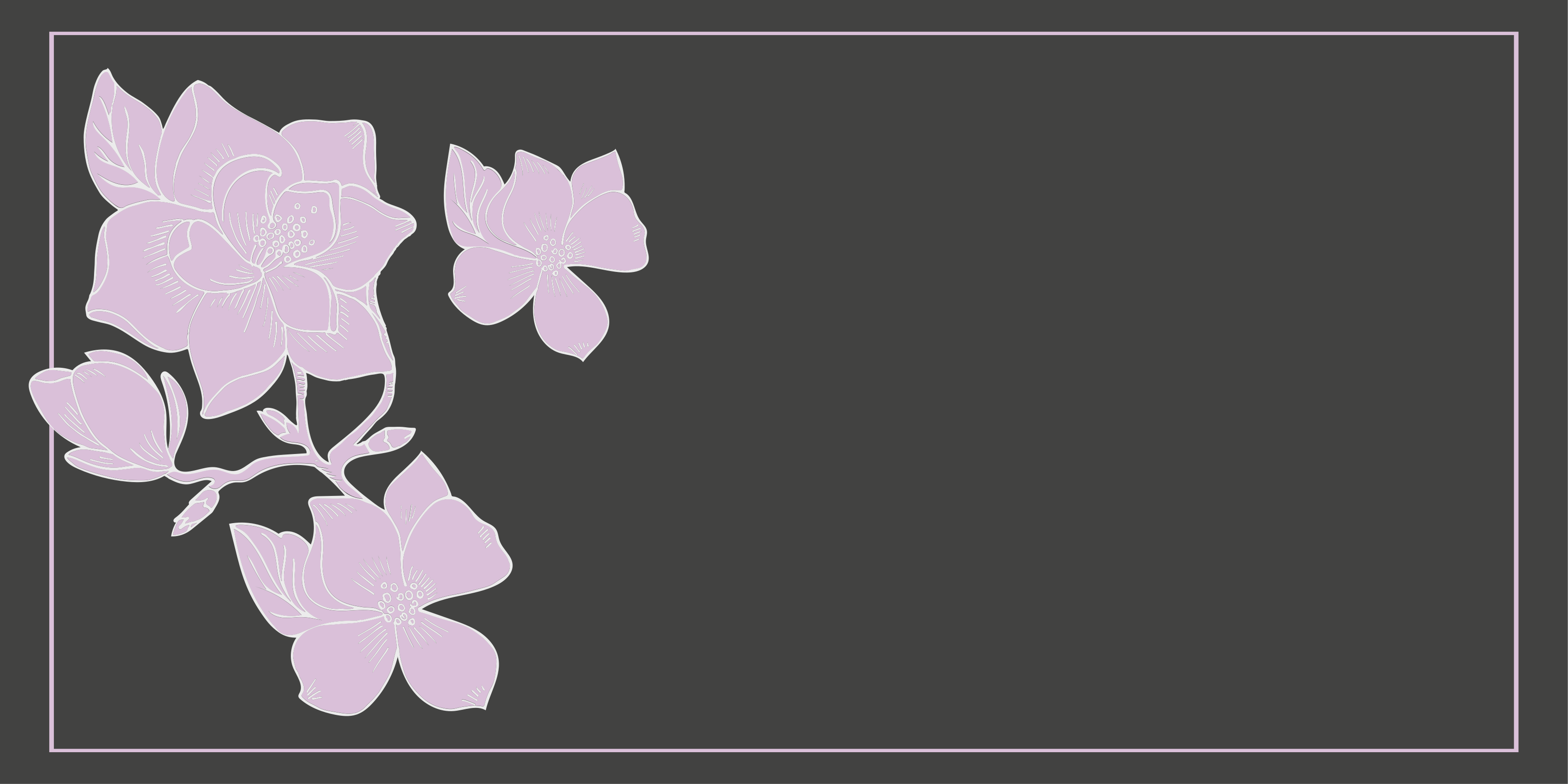 Tapis vinyle fleurs et plantes arrangement rose - TenStickers