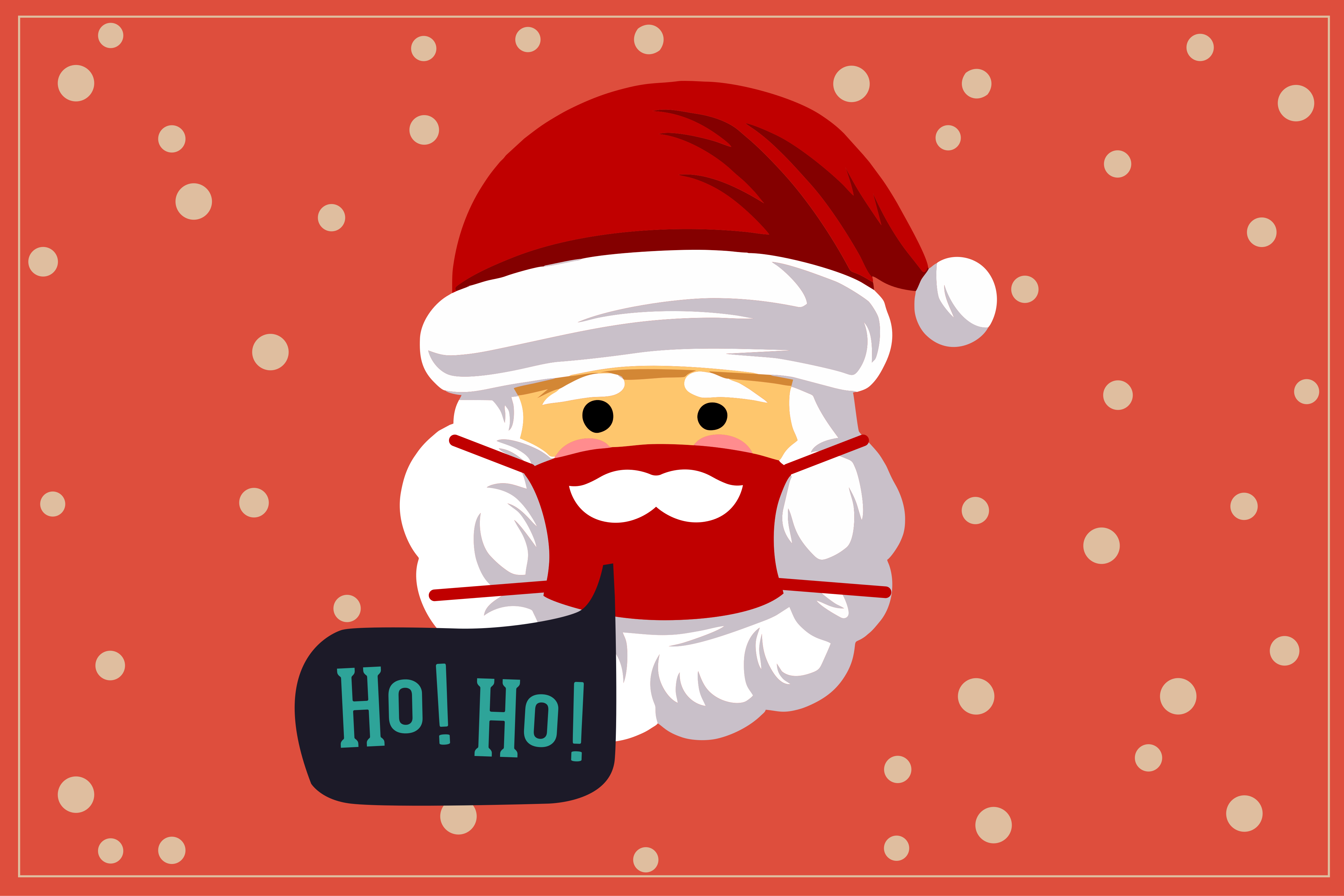 Tapis vinyle noël ambiance de noël - TenStickers