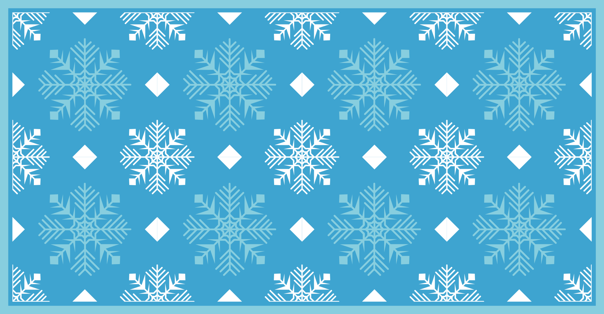 Tapis vinyle noël concept de flocon de neige - TenStickers