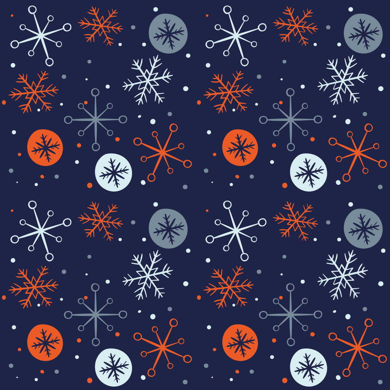 Tapis vinyle noël motifs de flocons de neige - TenStickers