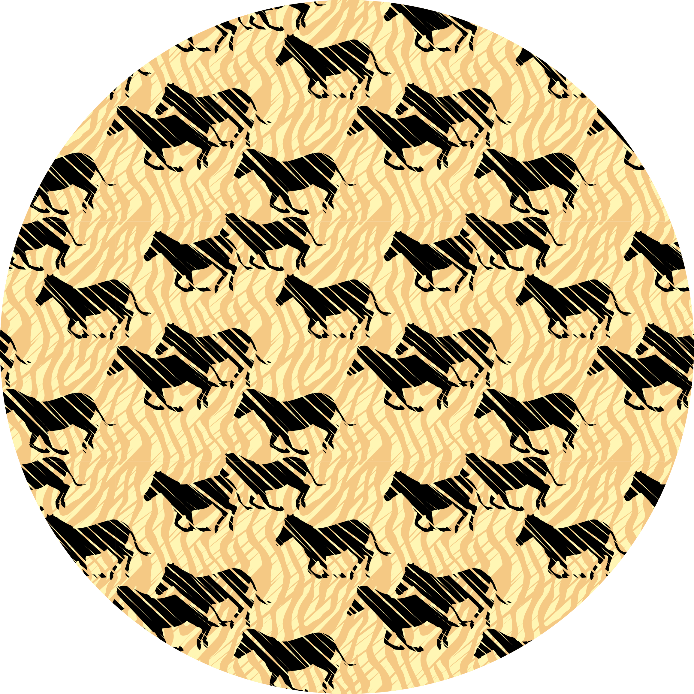 Tapis vinyle animal motif de cheval élégant - TenStickers