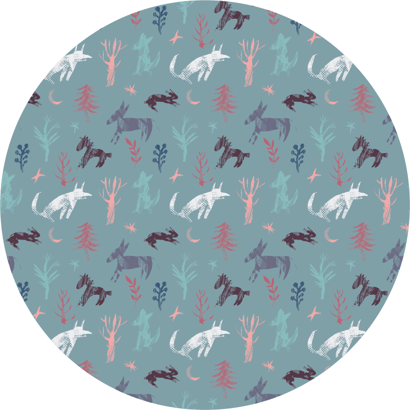 Tapis vinyle animal créatures inspirées de la nature - TenStickers