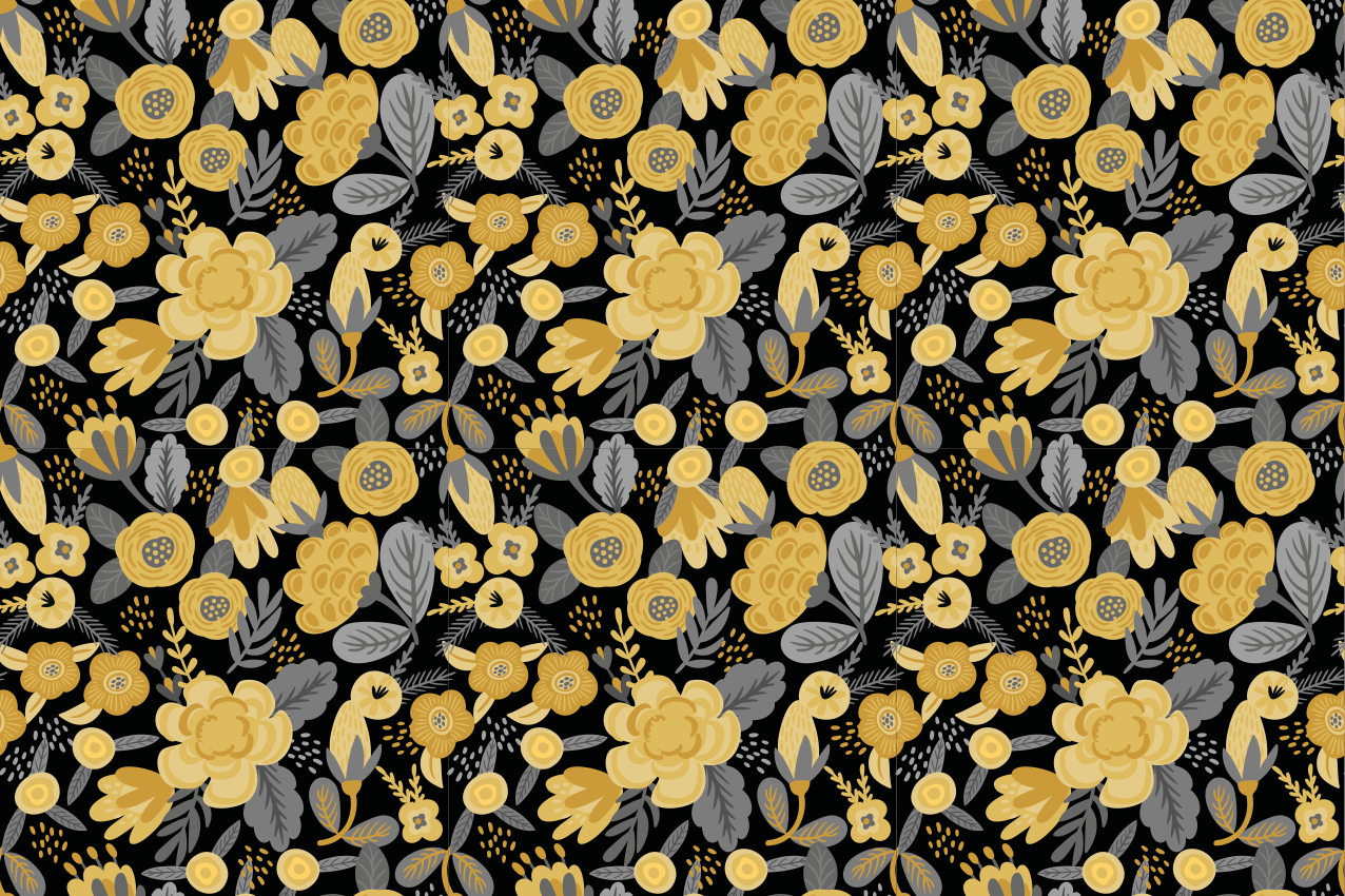 Tapis vinyle nature élégance de l'imprimé floral - TenStickers