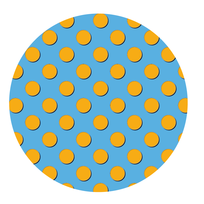 Tapis vinyle géométrique pois brillants - TenStickers