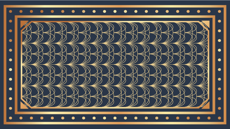 Tapis vinyle géométrique motifs de vagues élégants - TenStickers