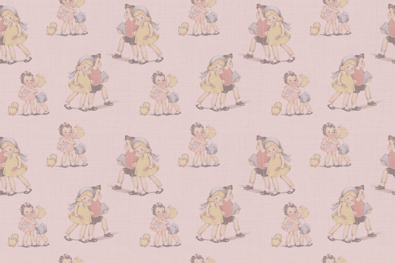 Tapis vinyle pour enfants amis rétro et ludiques - TenStickers