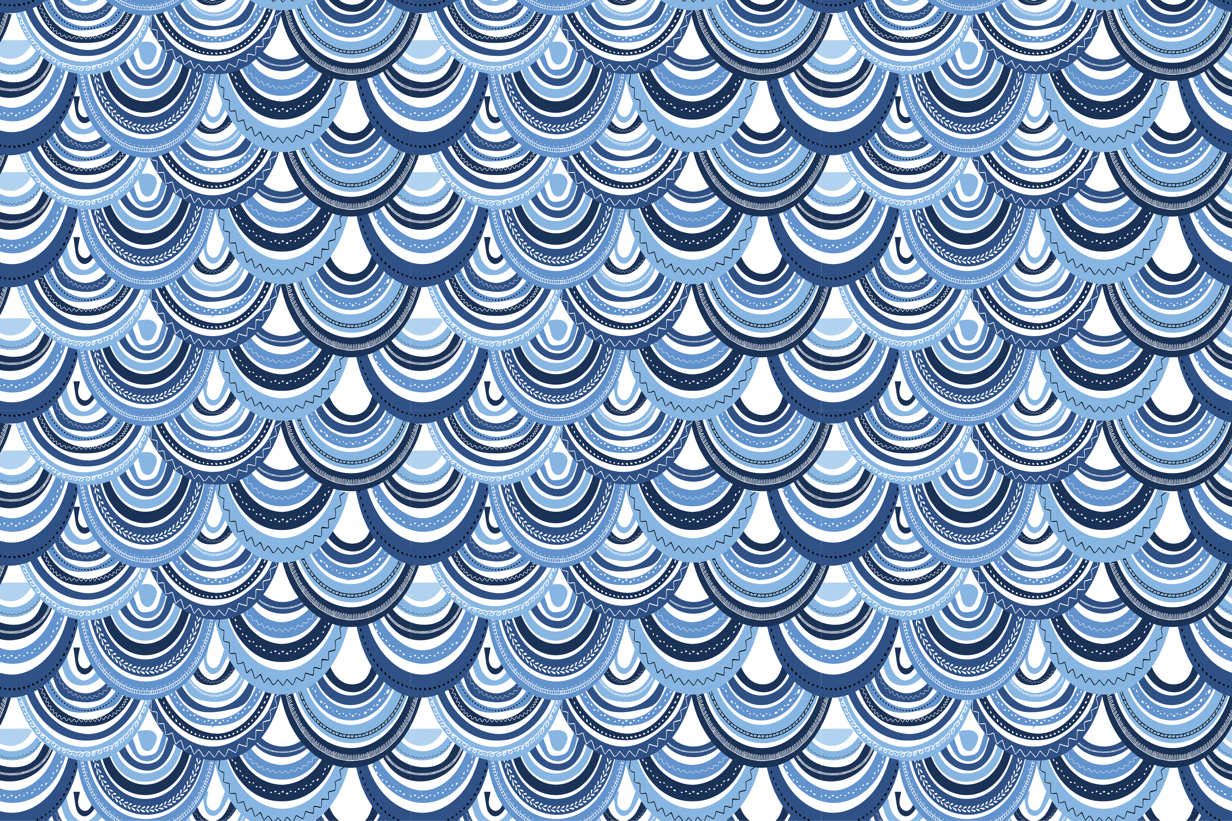 Tapis vinyle géométrique motif d'onde - TenStickers