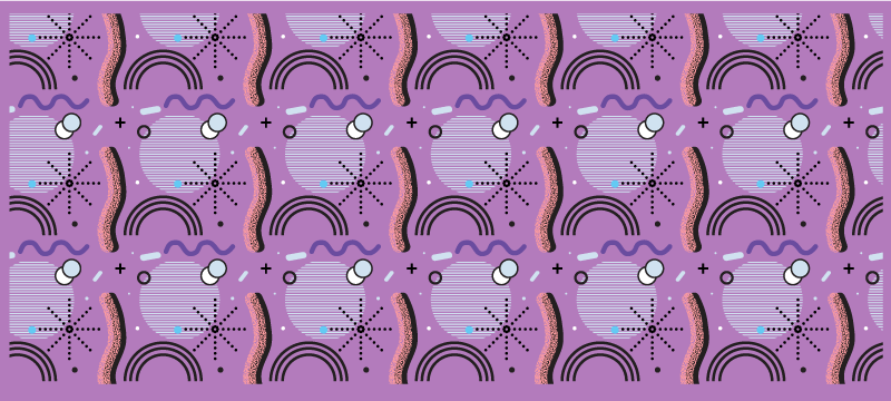 Tapis vinyle autres tapis motif arc-en-ciel violet - TenStickers