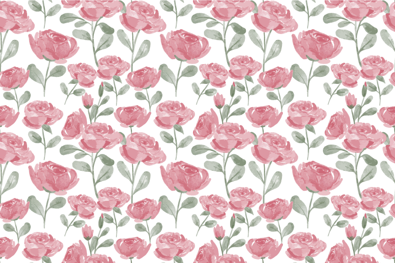Tapis vinyle fleurs et plantes motif coquelicots - TenStickers
