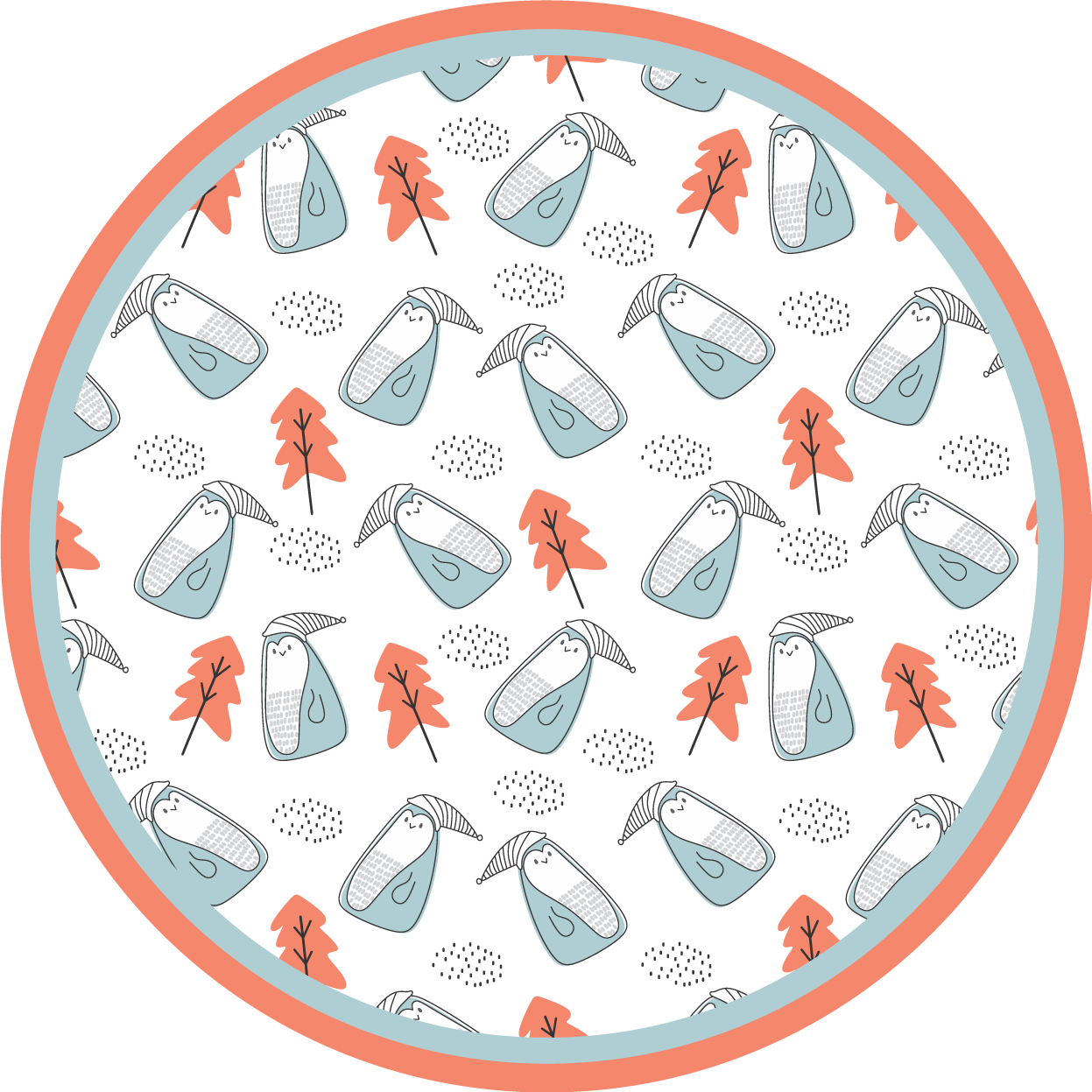 Tapis vinyle chambre bébé motif animal mignon - TenStickers