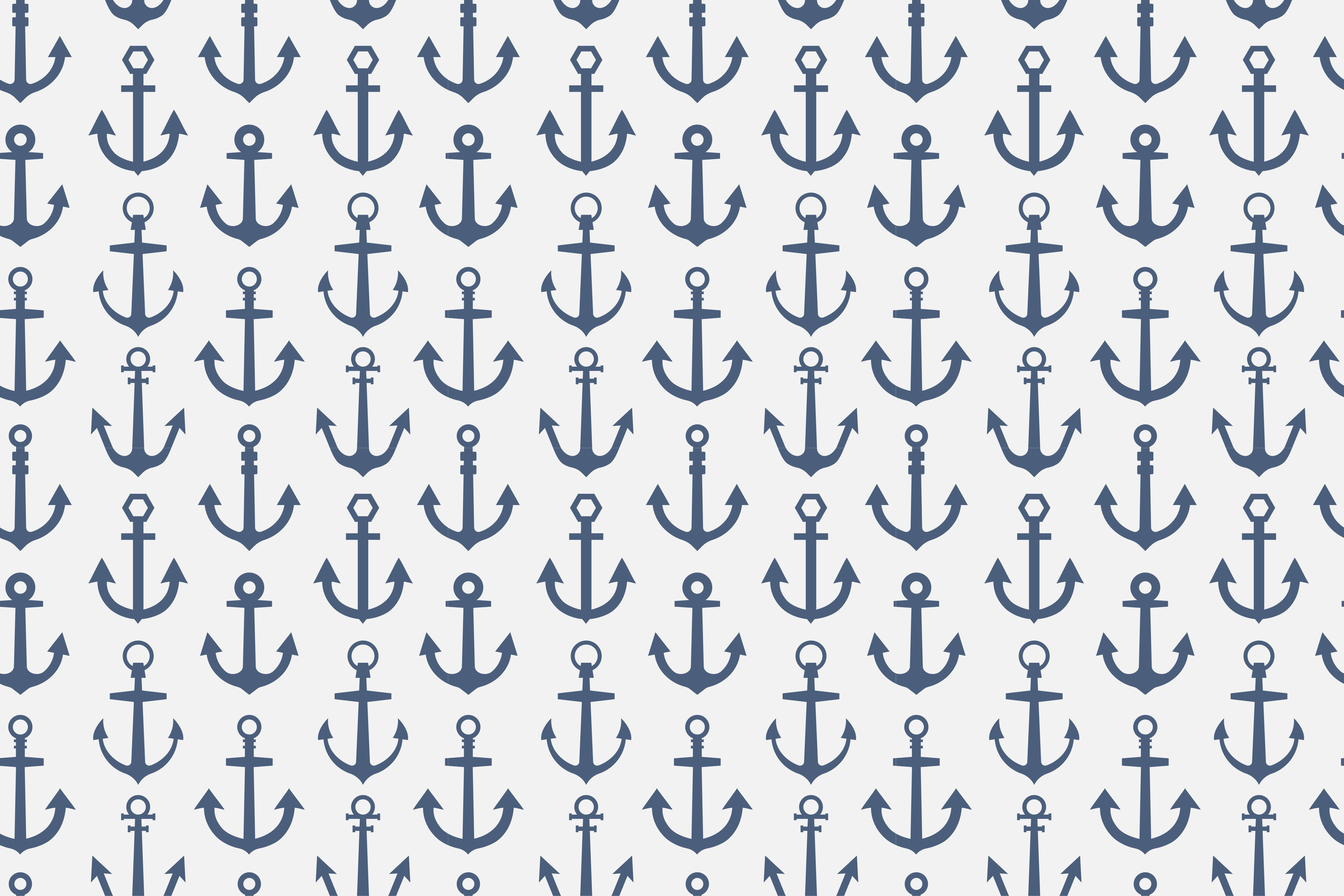 Tapis vinyle salle de bain thème de l'ancre nautique - TenStickers