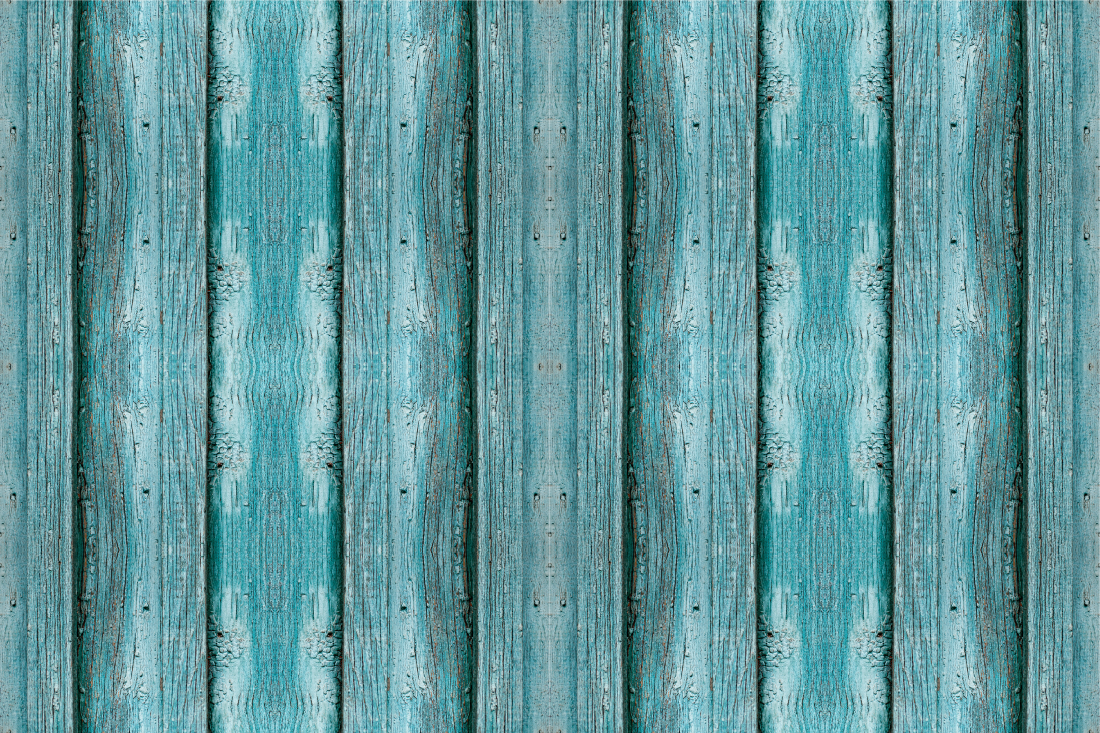 Tapis vinyle imitation parquet motif bleu vieilli - TenStickers