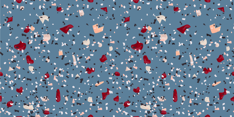 Tapis vinyle texture formes colorées audacieuses - TenStickers