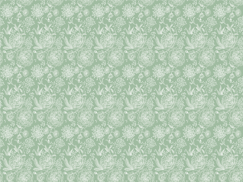 Tapis vinyle fleurs et plantes surface d'élégance florale - TenStickers