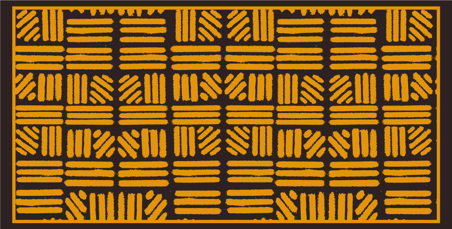 Tapis vinyle éthnique motif géométrique abstrait - TenStickers