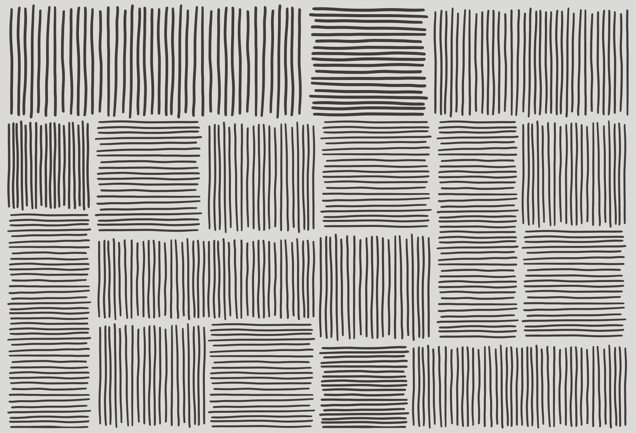 Tapis vinyle noir et blanc milieu du siècle - TenStickers