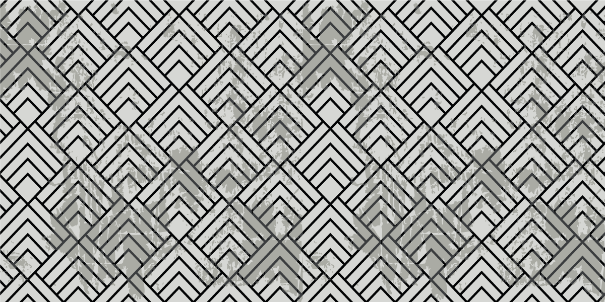 Tapis vinyle géométrique motif chevron - TenStickers