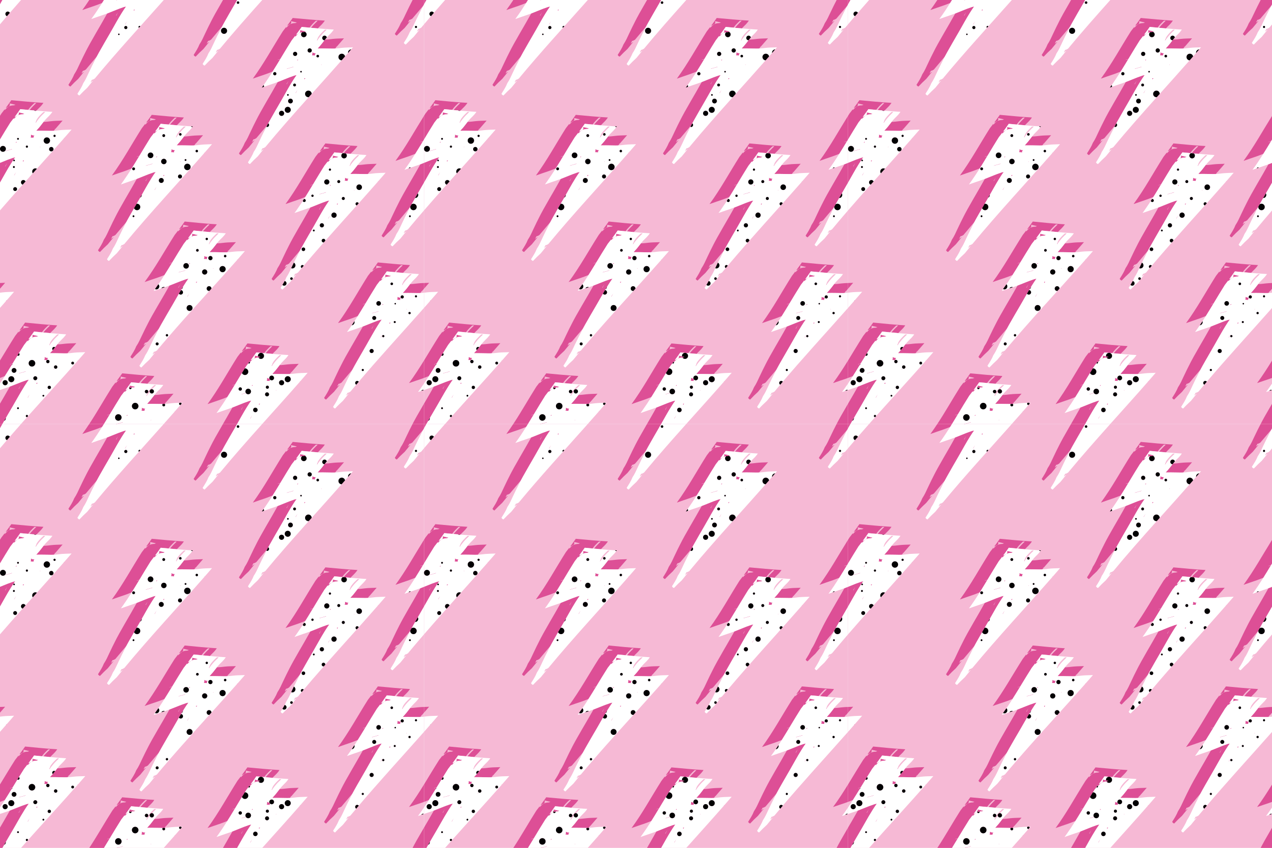 Tapis vinyle autres tapis motif éclair rose - TenStickers