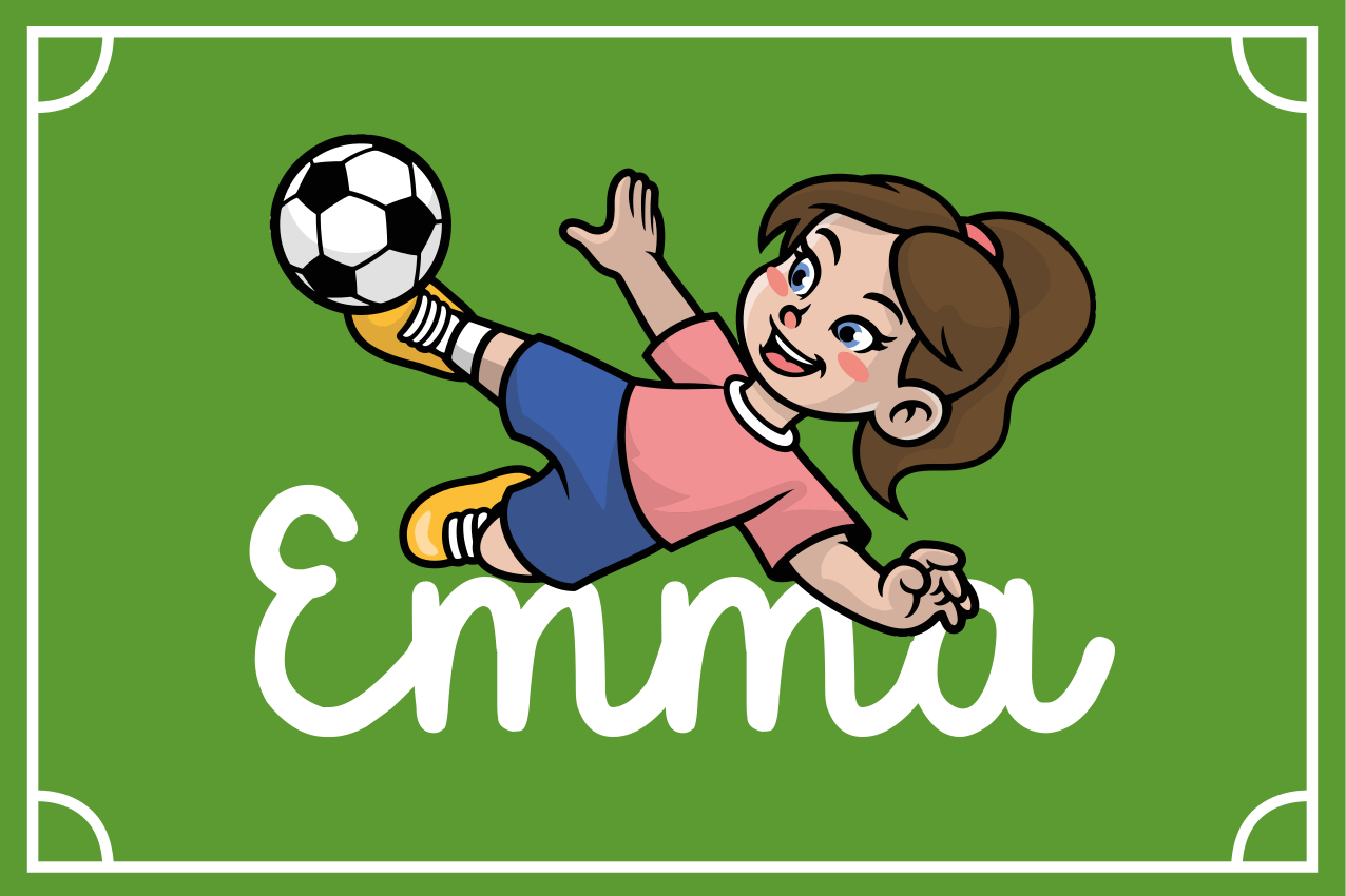 Tapis vinyle personnalisé thème du terrain de football - TenStickers