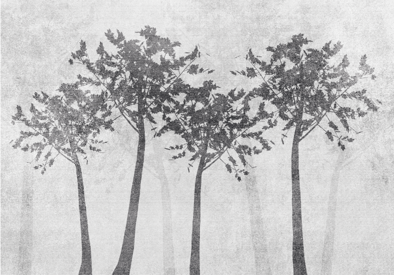 Tapis de la nature des arbres de style scandinave - TenStickers