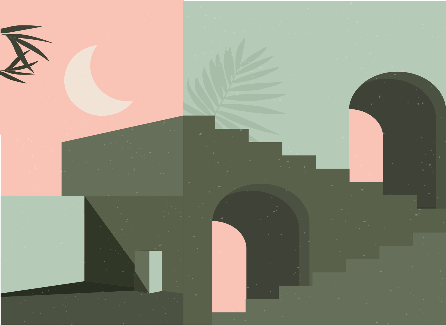 Tapis vinyle minimaliste scène abstraite épurée - TenStickers