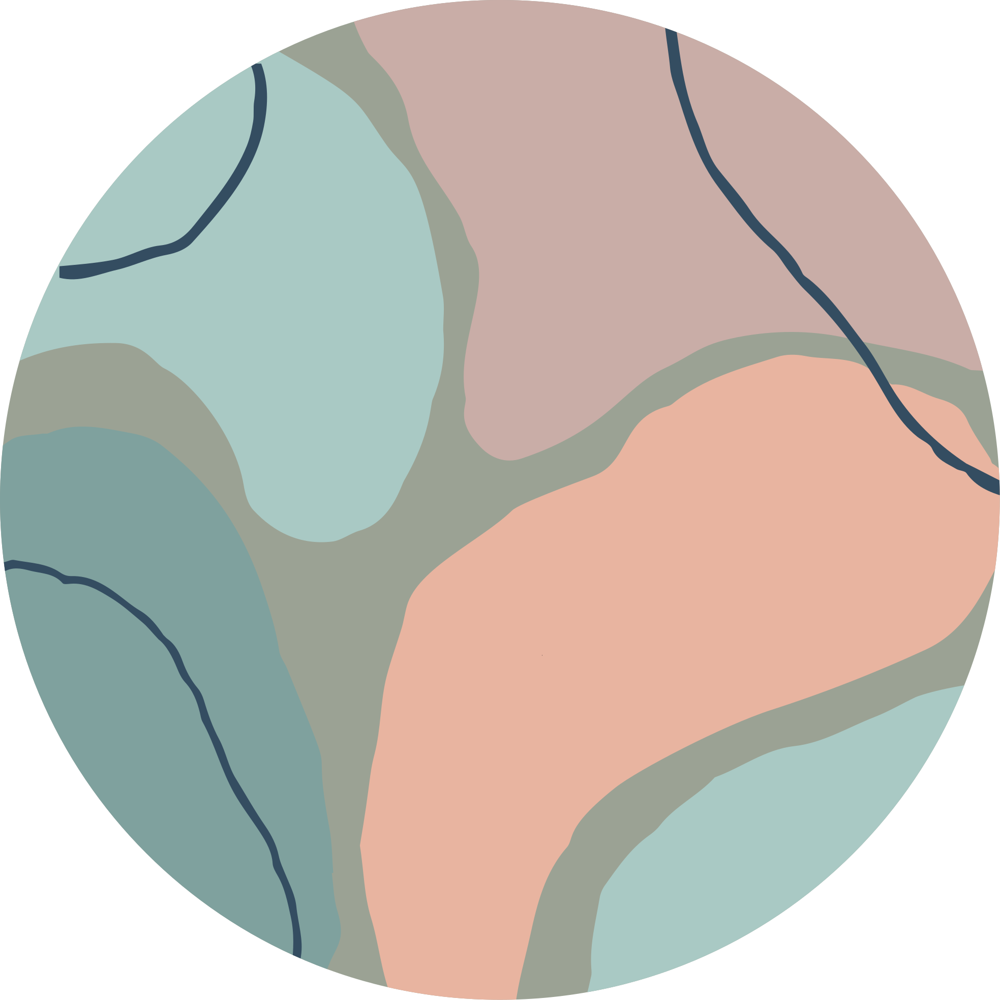 Tapis vinyle minimaliste formes géométriques abstraites - TenStickers