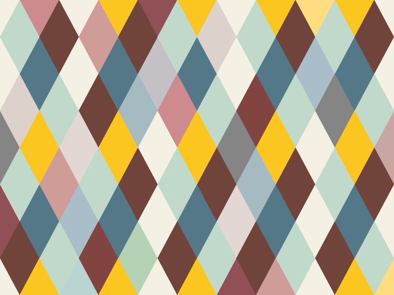 Tapis vinyle geometrique Diamant multicolore pastel géométrique - TenStickers