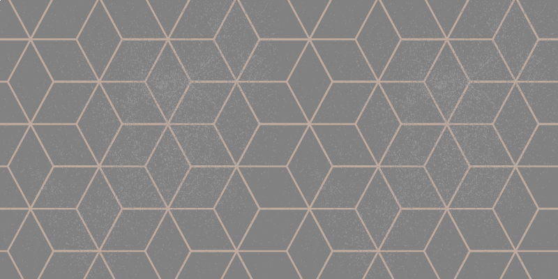 Tapis vinyle géométrique gris motif hexagonal - TenStickers