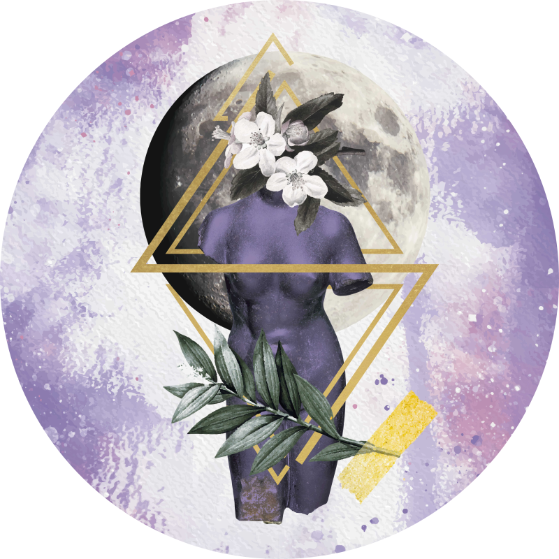 Tapis vinyle moderne Collage numérique - TenStickers