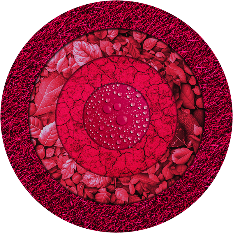 Tapis vinyle salon effet cercles - TenStickers