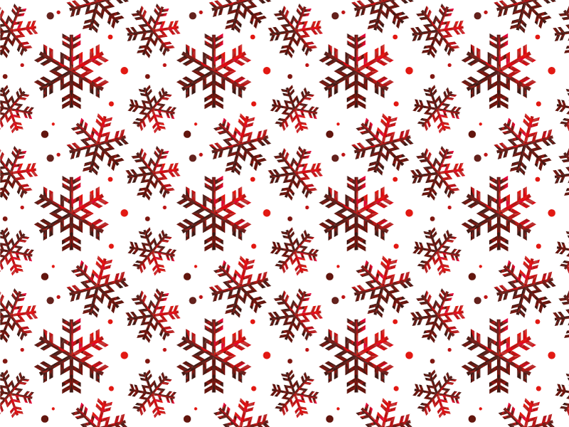 Tapis vinyle noël flocons de neige rouges - TenStickers