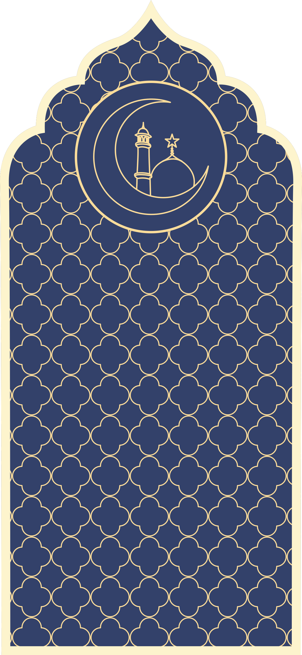 Tapis vinyle bleu motif persan - TenStickers