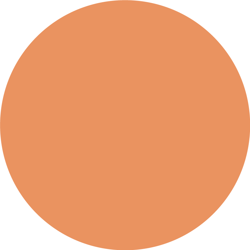 Tapis vinyle rond apricot crush - TenStickers