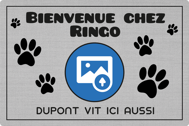 Tapis vinyle entrée bienvenue dans la maison de mon animal - TenStickers