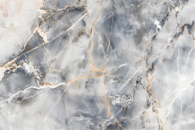 Tapis vinyle marbre nuance gris bleuâtre - TenStickers