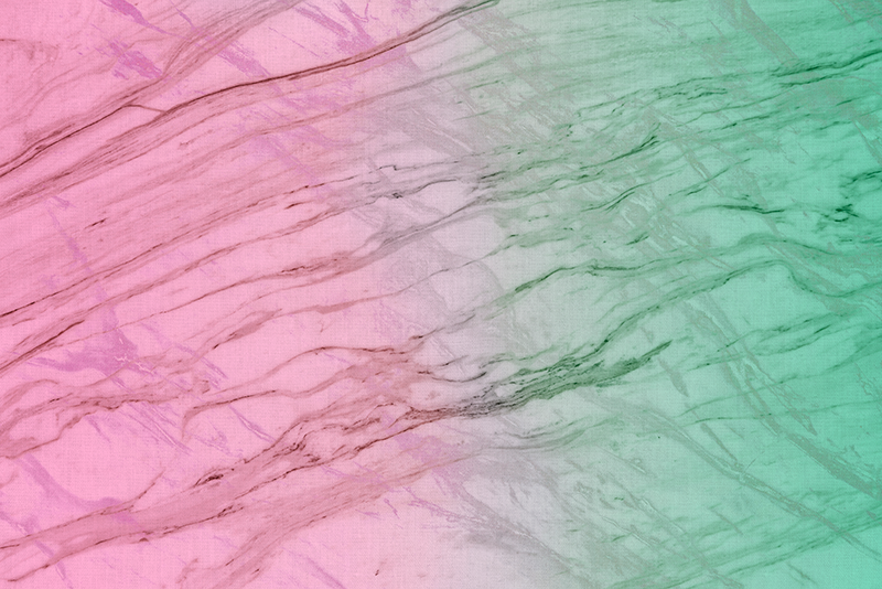 Tapis vinyle marbre couleur pastel rose et vert - TenStickers