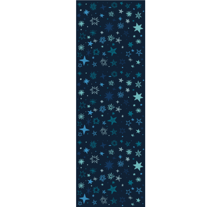 Papier peint étoiles scène de nuit bleue - TenStickers