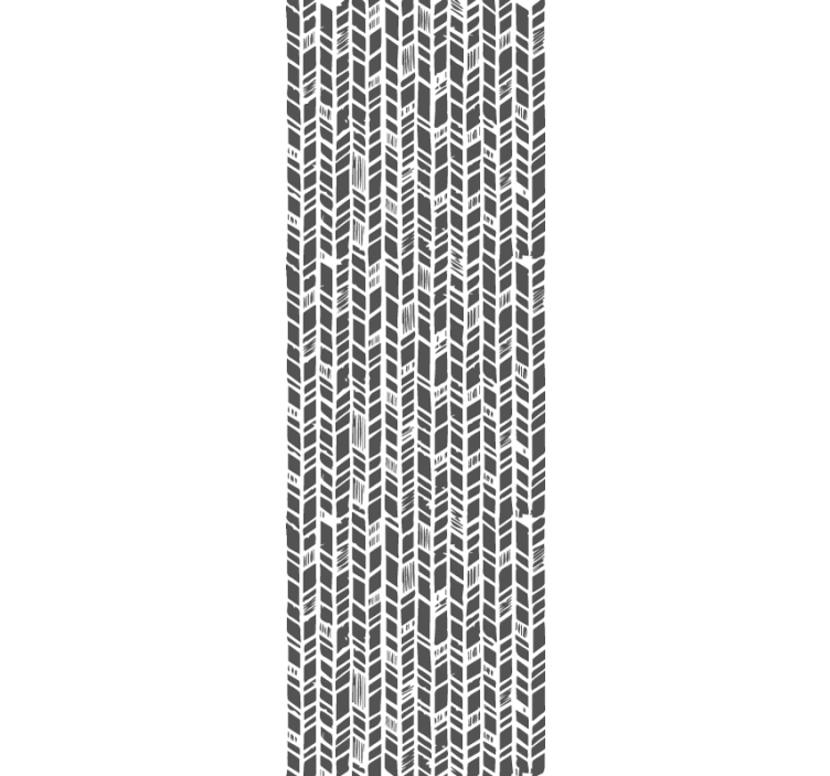 Papier peint entrée chevron gris stylisé - TenStickers