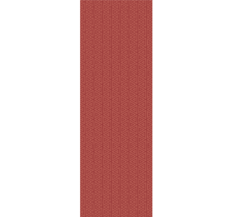 Papier peint triangles superbe motif rouge - TenStickers
