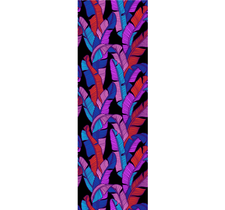 Papier peint fleuri grand motif vibrant - TenStickers