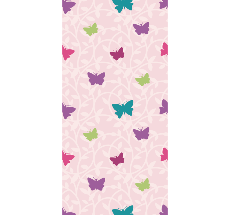 Papier peint papillons ailes flottantes colorées - TenStickers