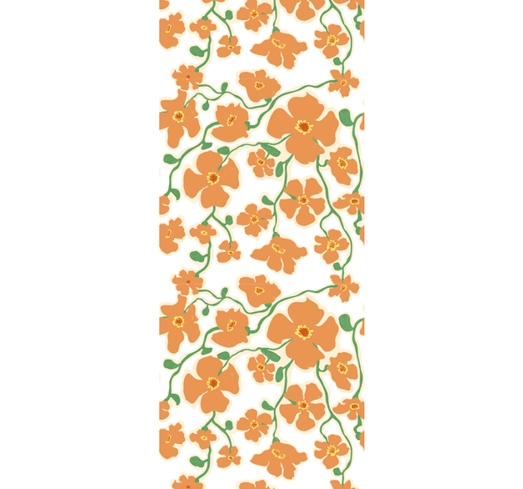 Papier peint floral design floral épanoui - TenStickers