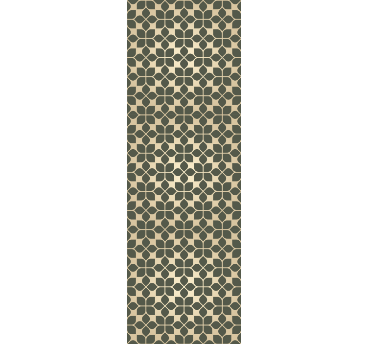 Papier peint chambre adulte style floral géométrique - TenStickers