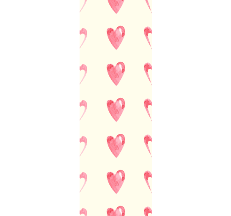 Papier peint chambre adulte motif de cœur - TenStickers