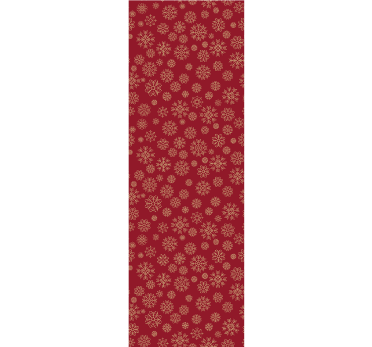 Papier peint Noël motif floral givré - TenStickers