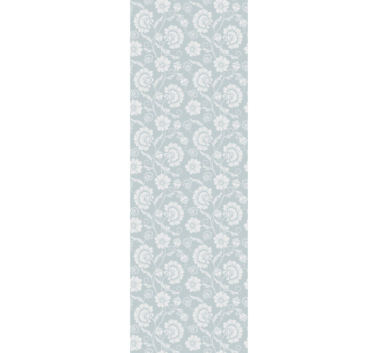 Papier peint fleuri motif de vigne fleurie - TenStickers