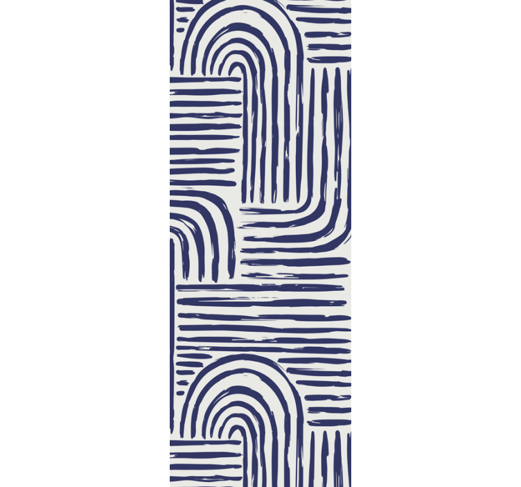 Papier peint formes géométriques lignes courbes - TenStickers