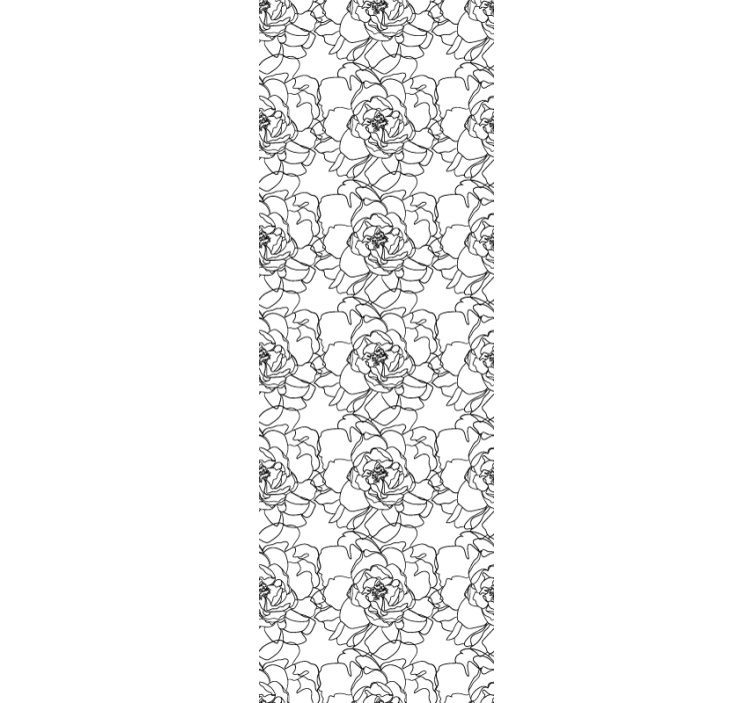 Papier peint fleuri floraison élégante - TenStickers