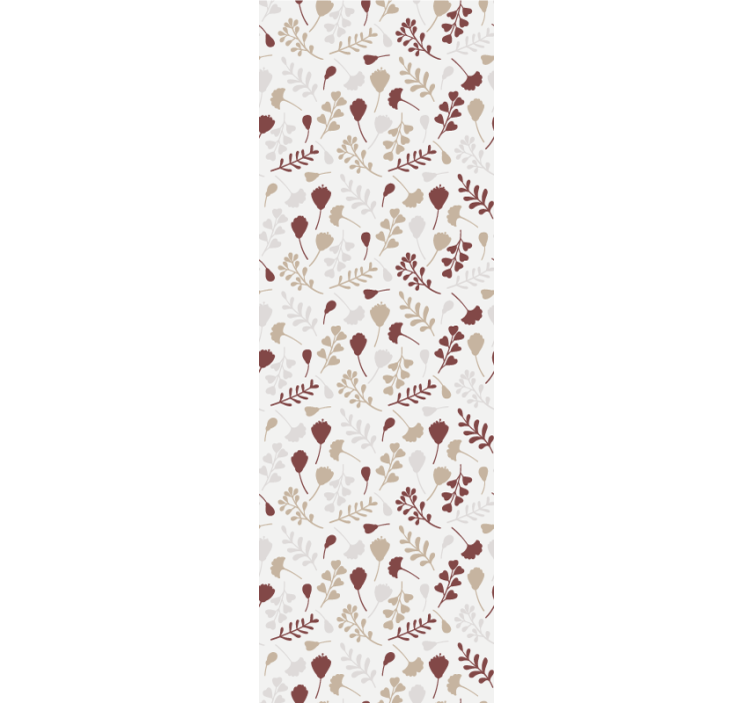Papier peint fleuri arrangement de branches brunes - TenStickers